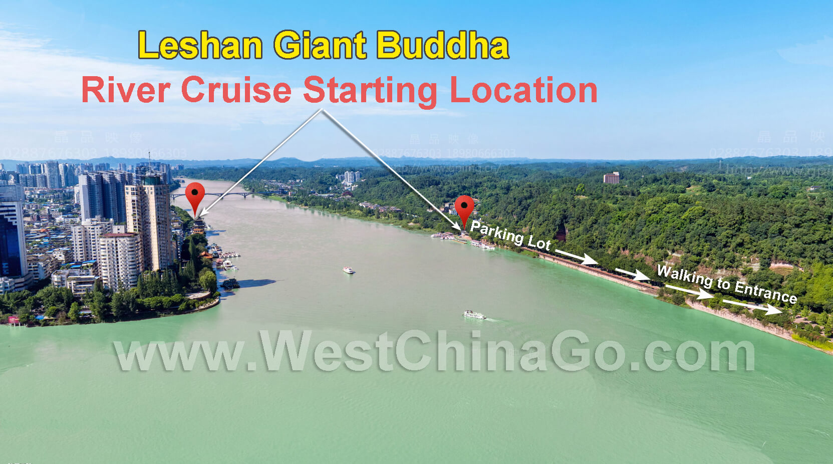 leshan giant buddha tour map