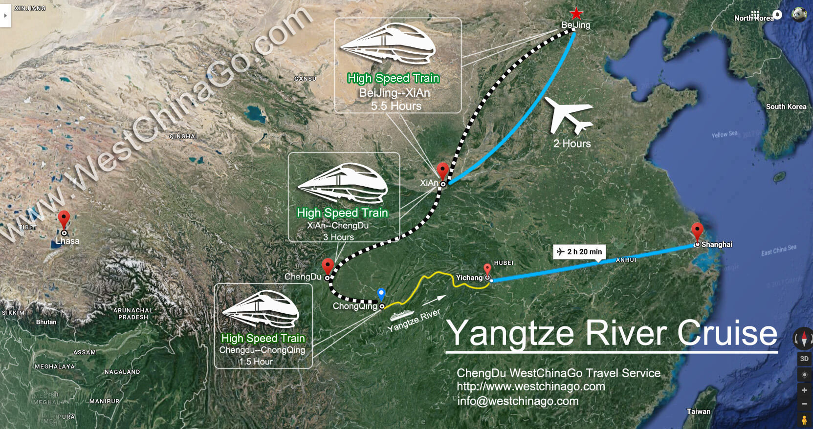 Chongqing Tourist Map