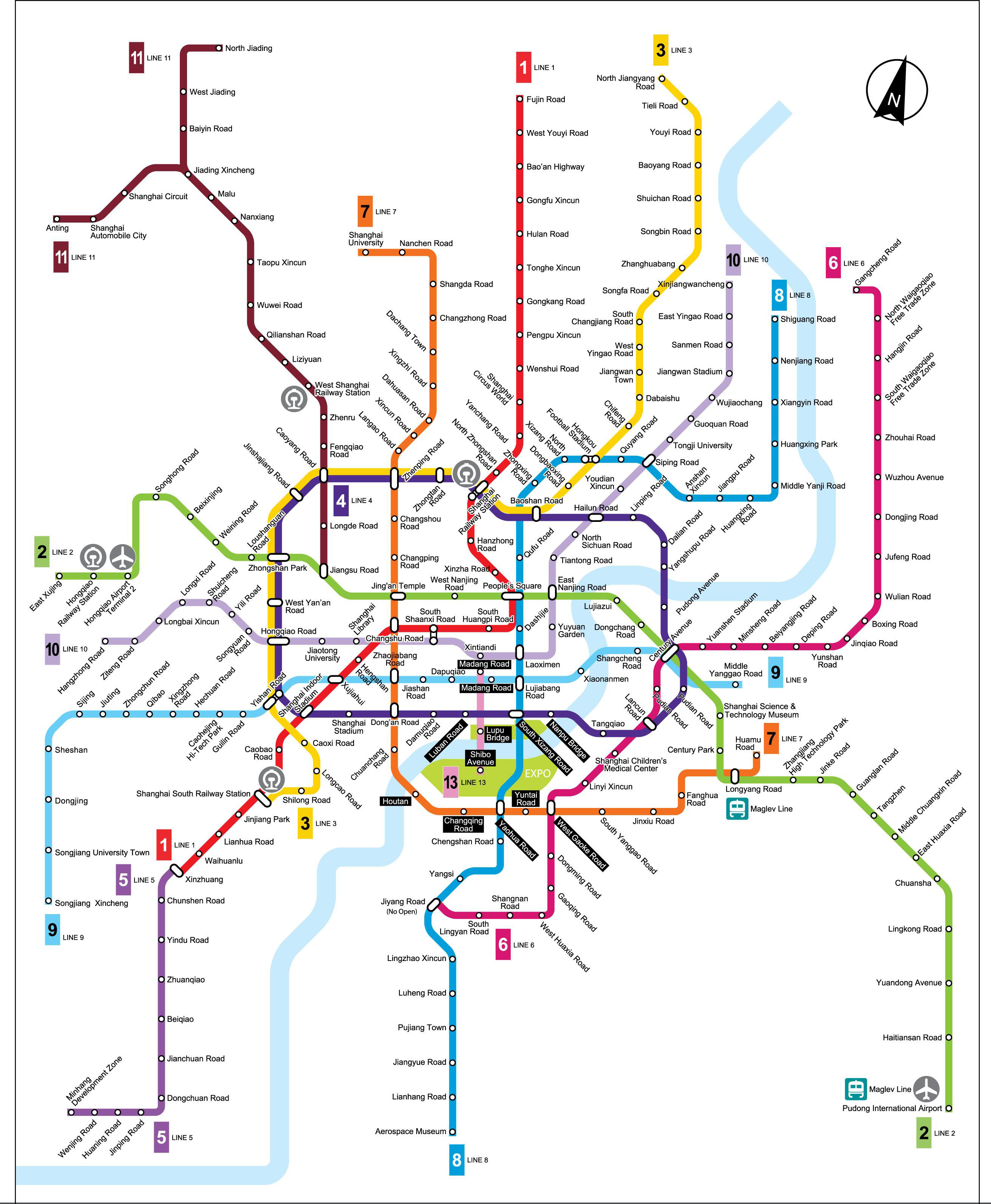 shanghai Metro Map