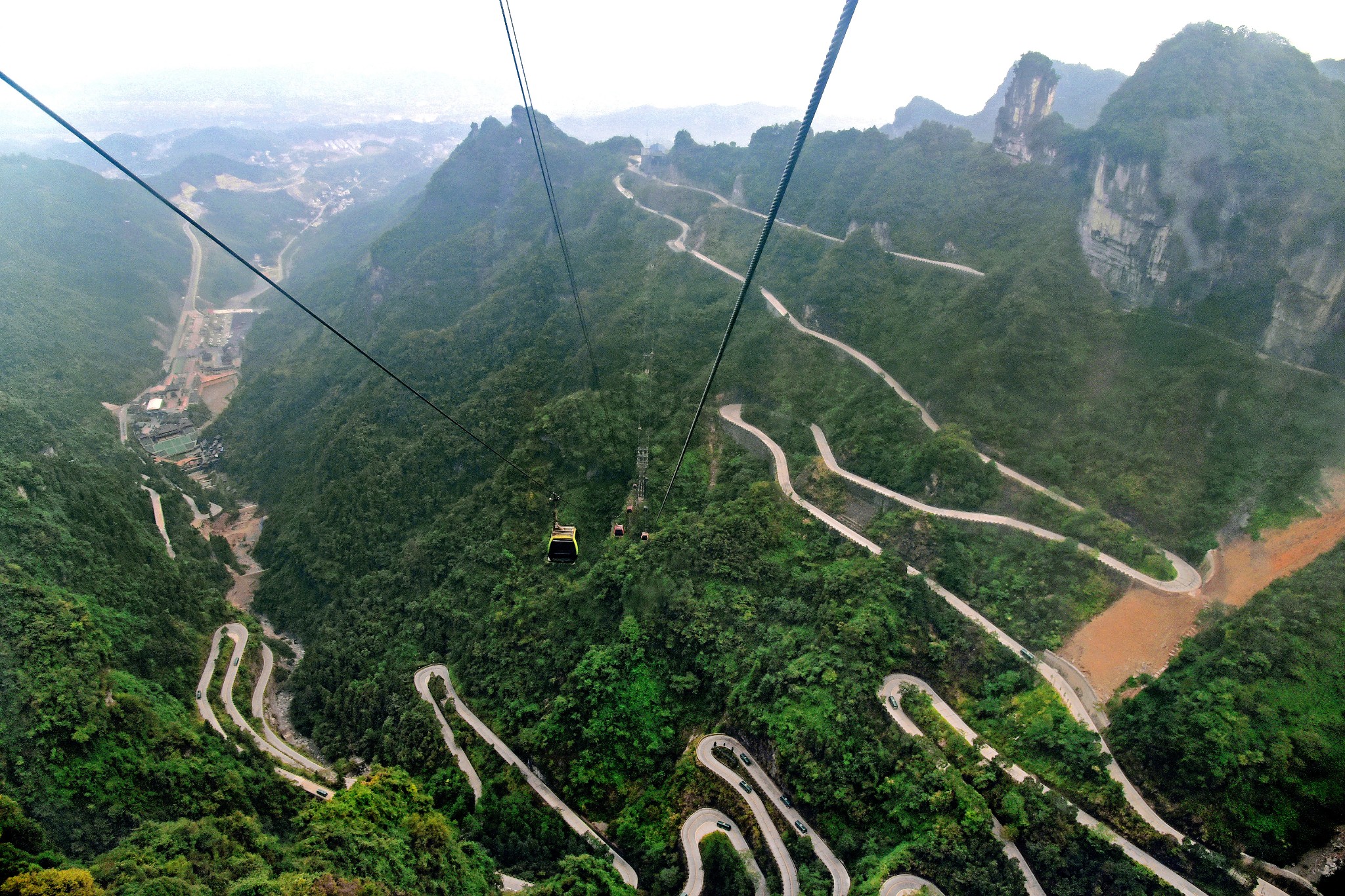 mount tianmen cable car