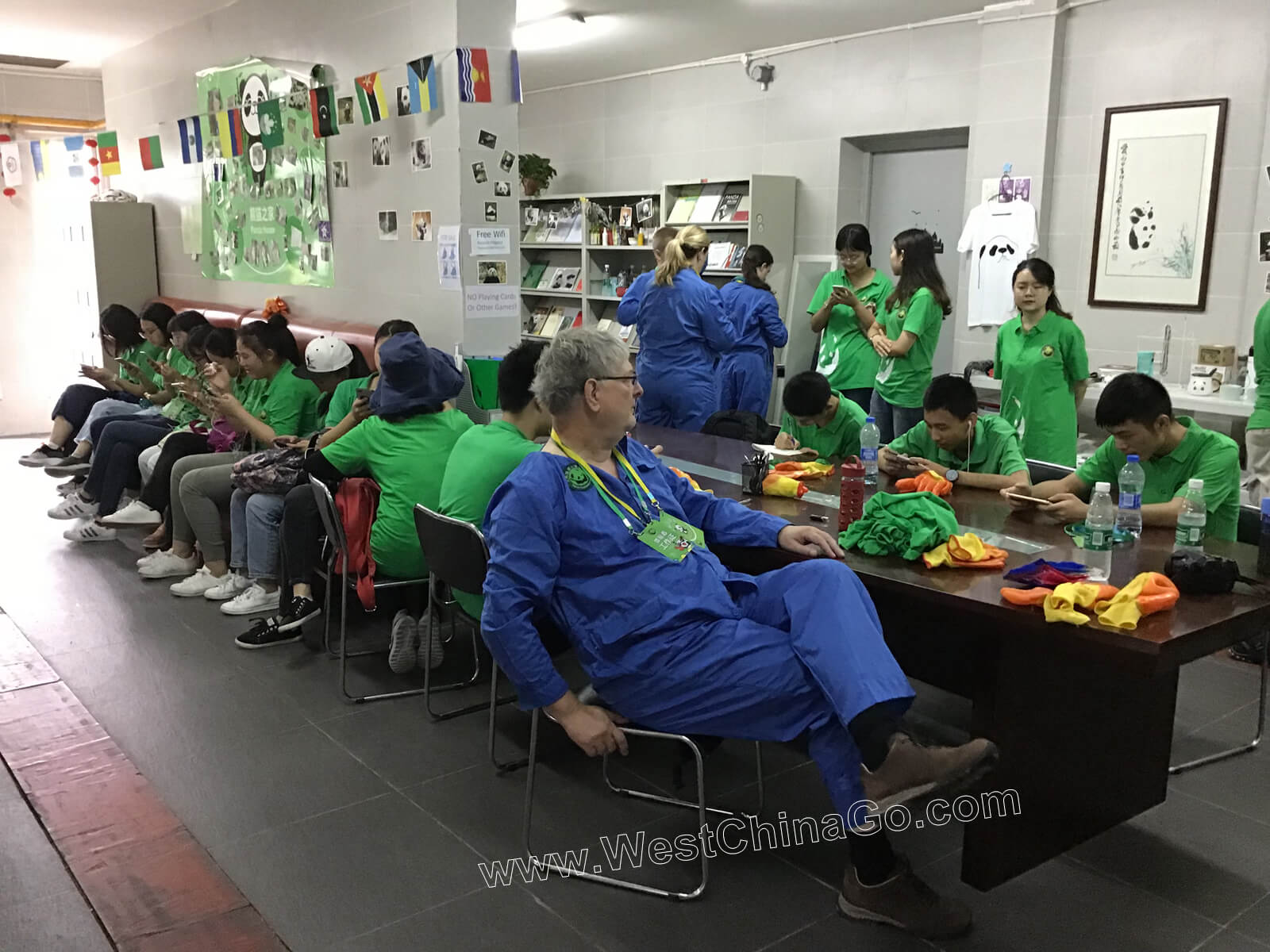 china dujiangyan panda volunteer