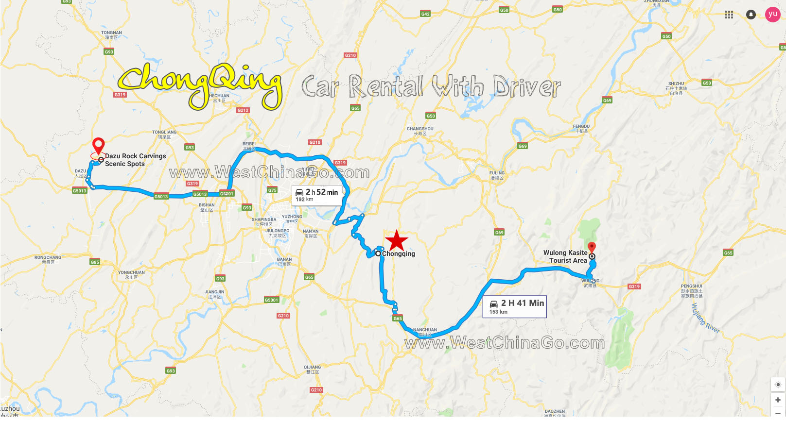 chongqing car rental with driver