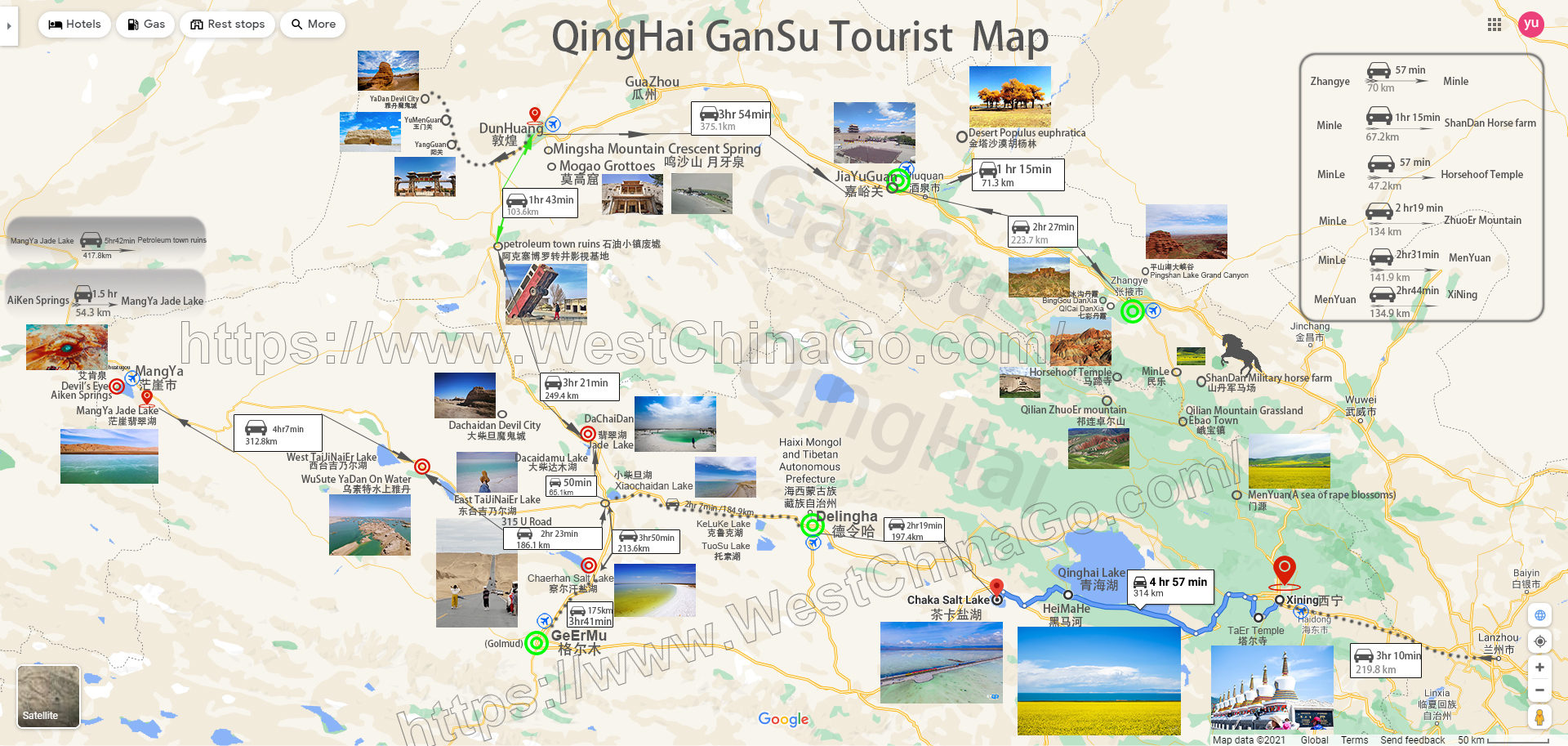 QingHai Tourist Map