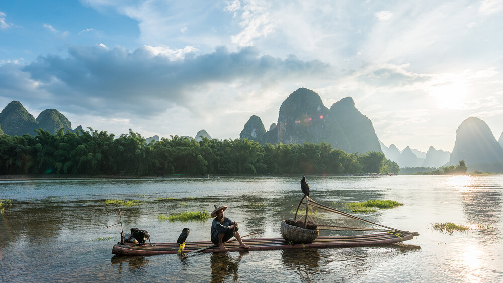 YangShuo 20 Note Background