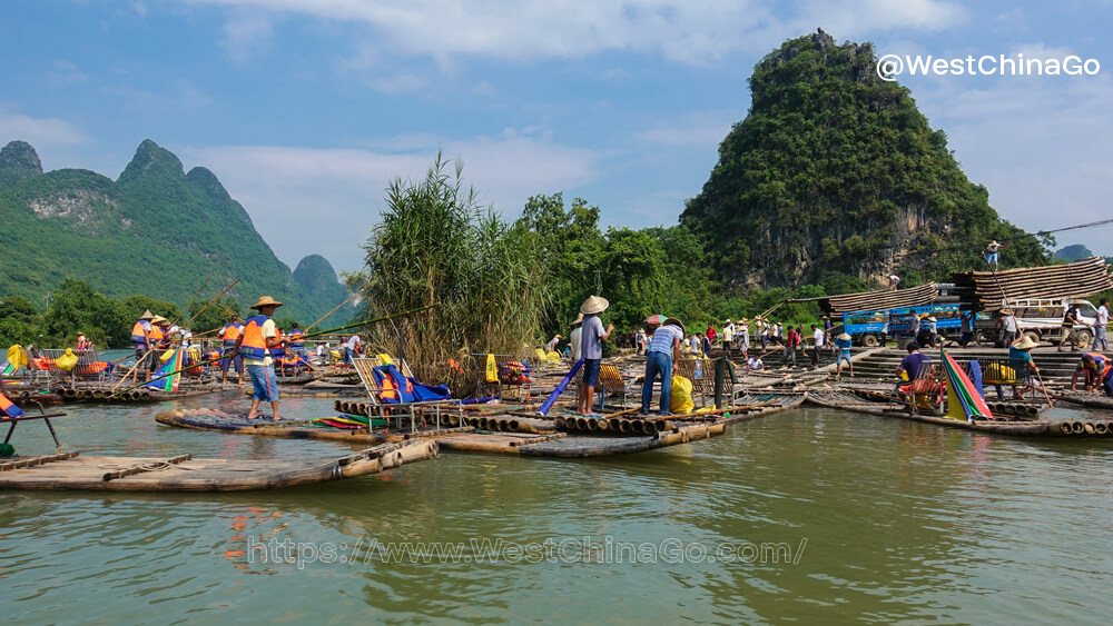 yulong river rafting,yangshuo