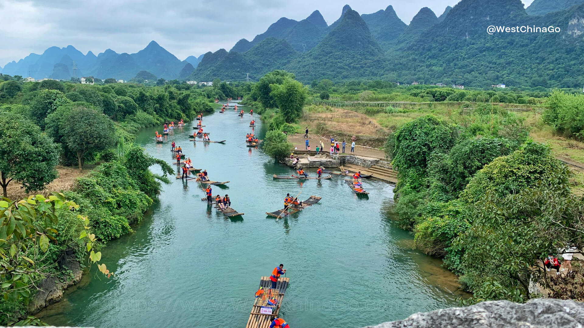 yulong river rafting,yangshuo