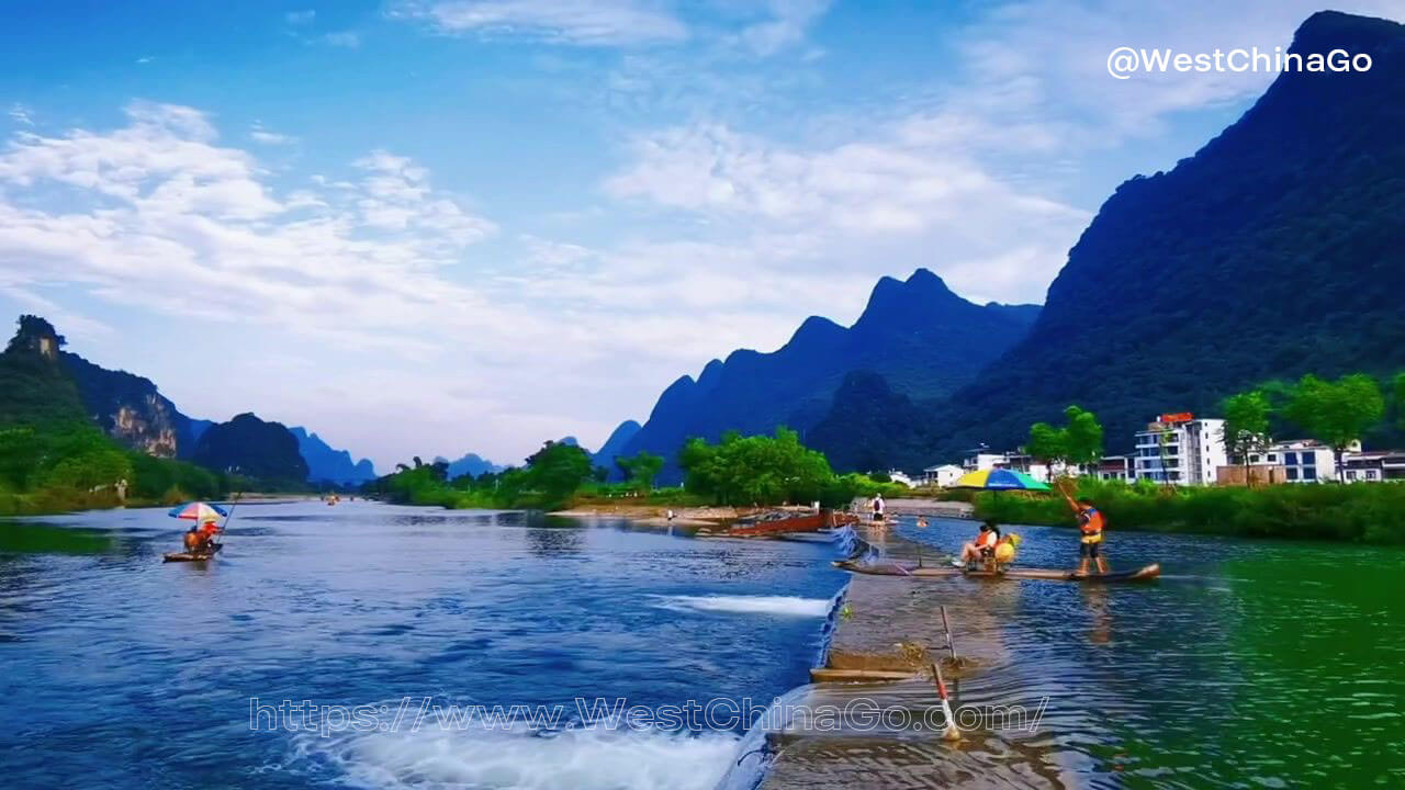 yulong river rafting,yangshuo