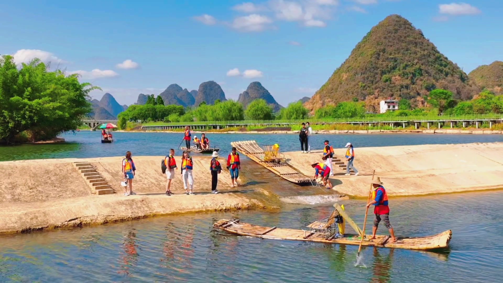 yulong river rafting,yangshuo