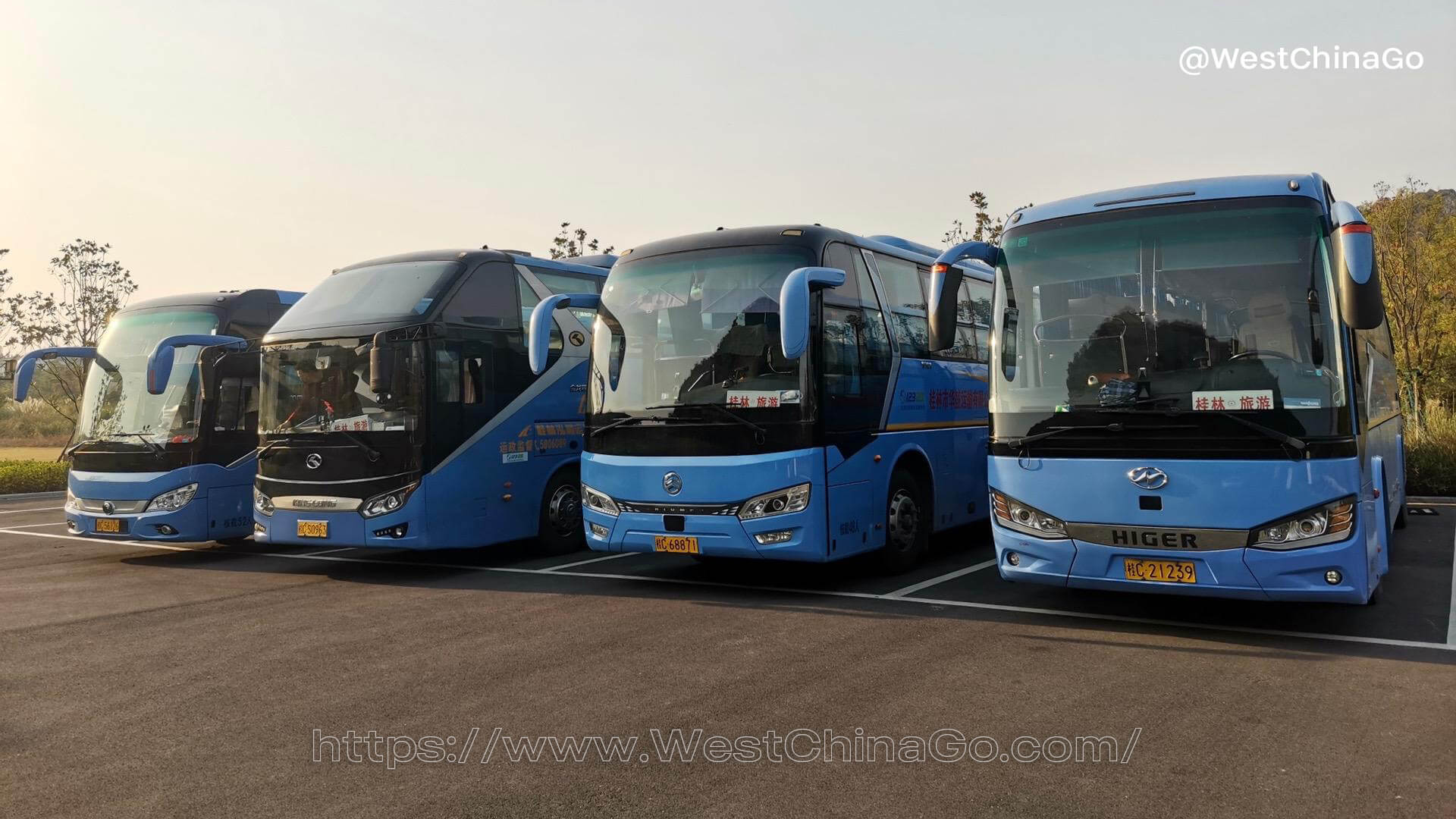 guilin yangshuo bus rental,airport transfer