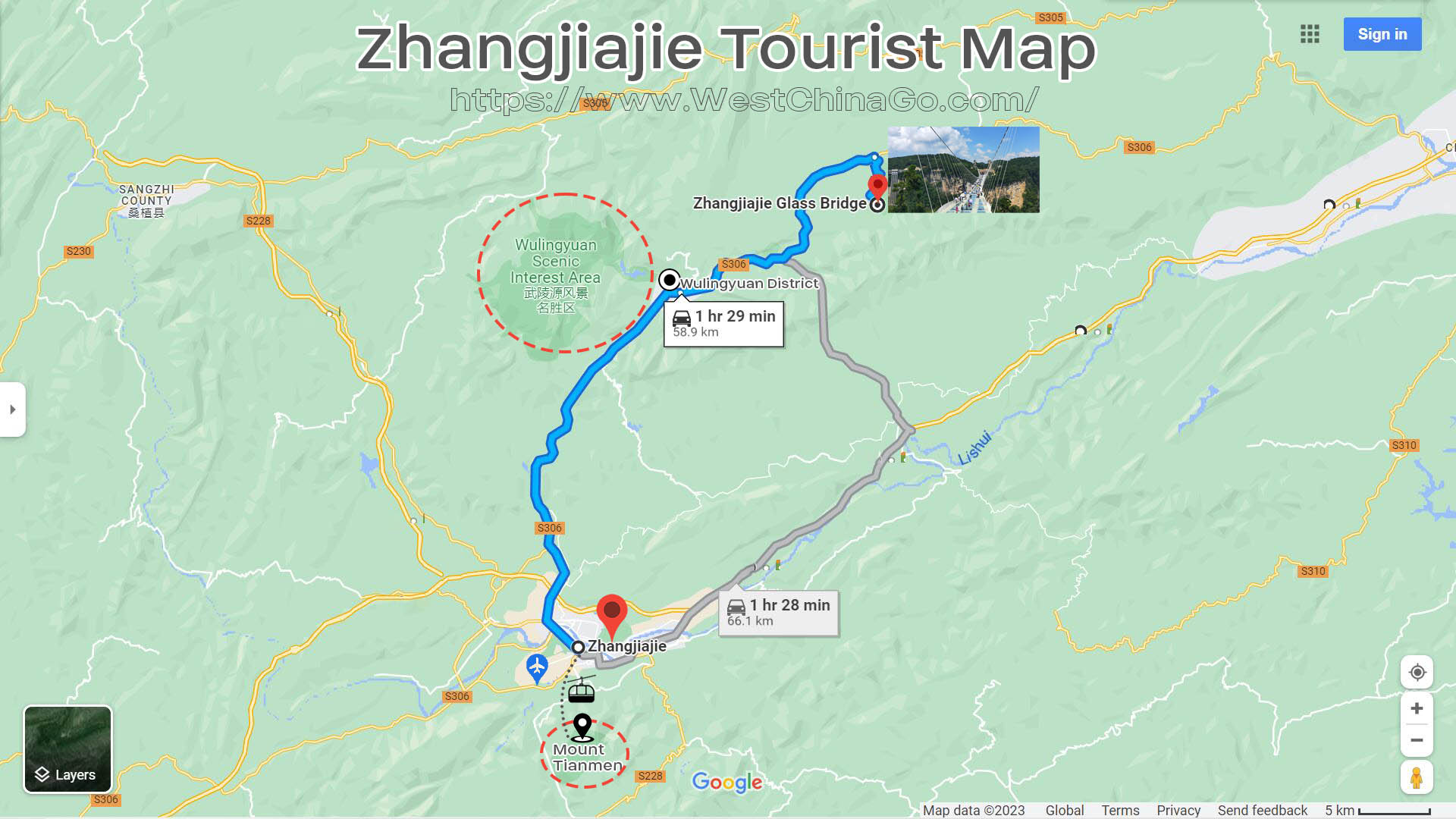 Zhangjiajie Tianmen Mountain