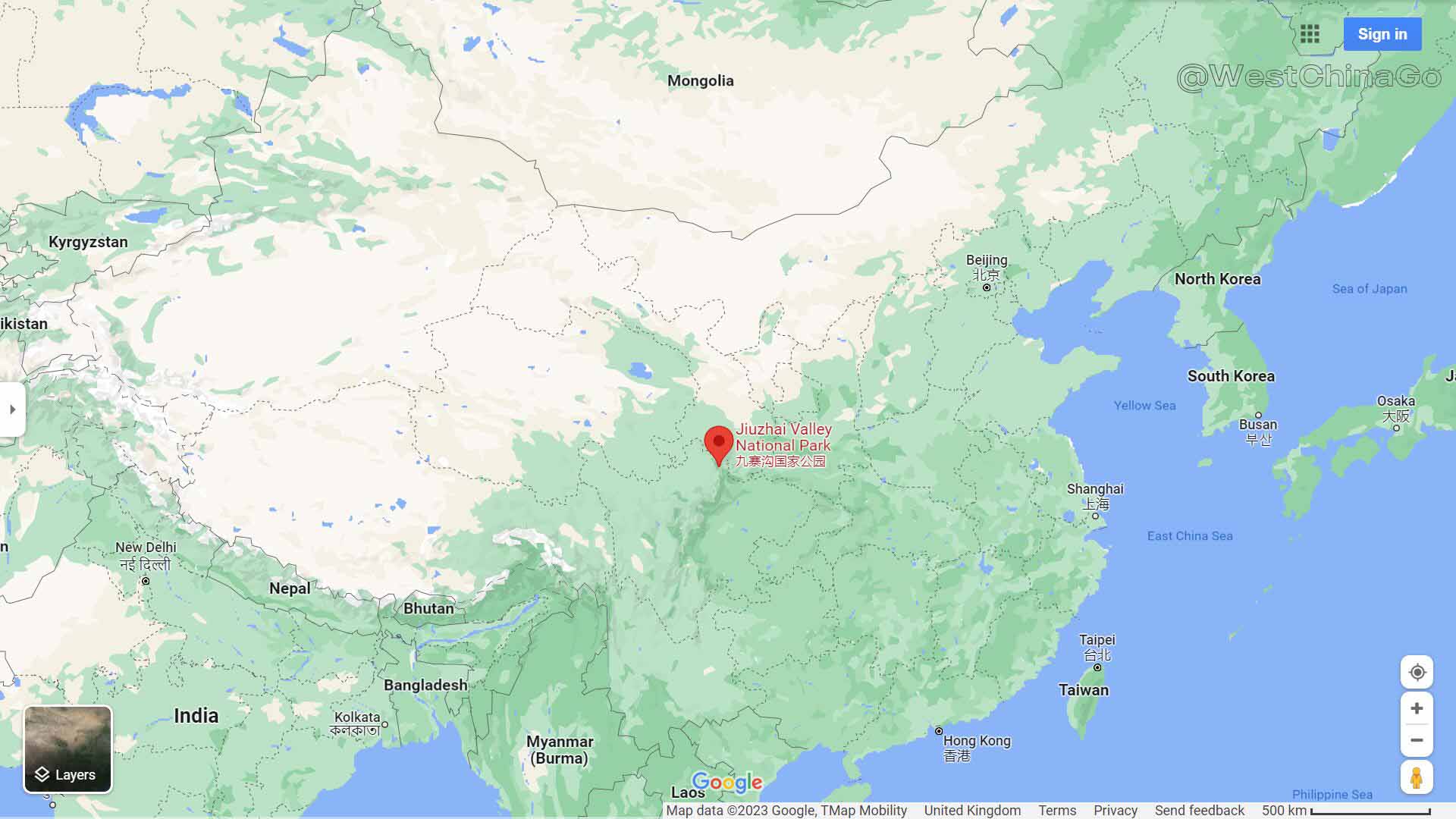 jiuzhaigou Tourist Map