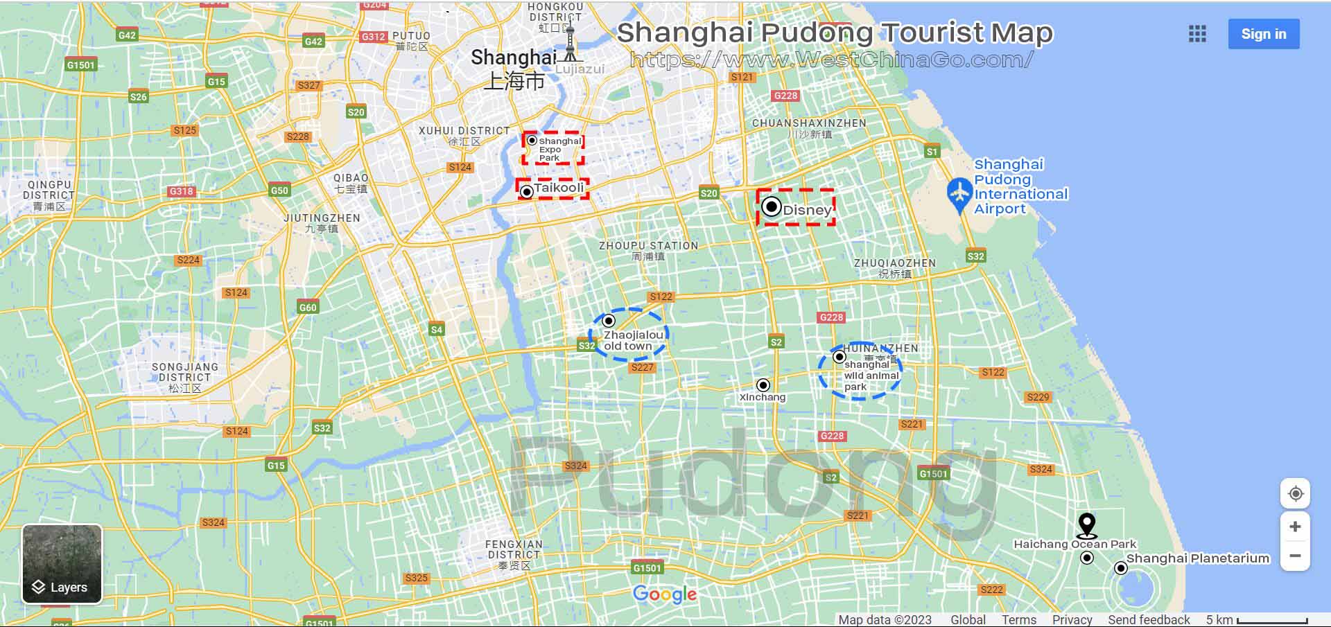 ShangHai Tourist Map