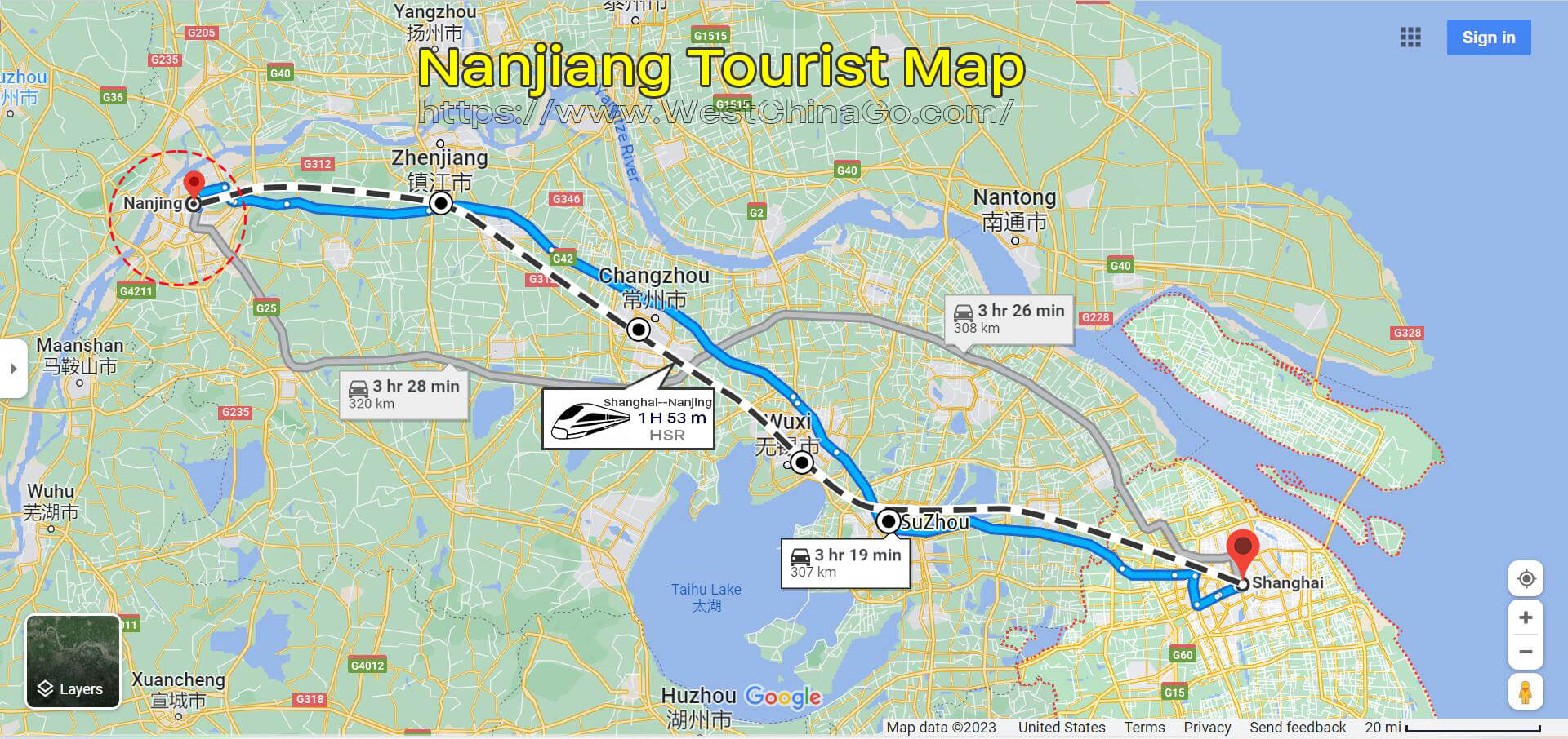 Nanjing Tourist Map