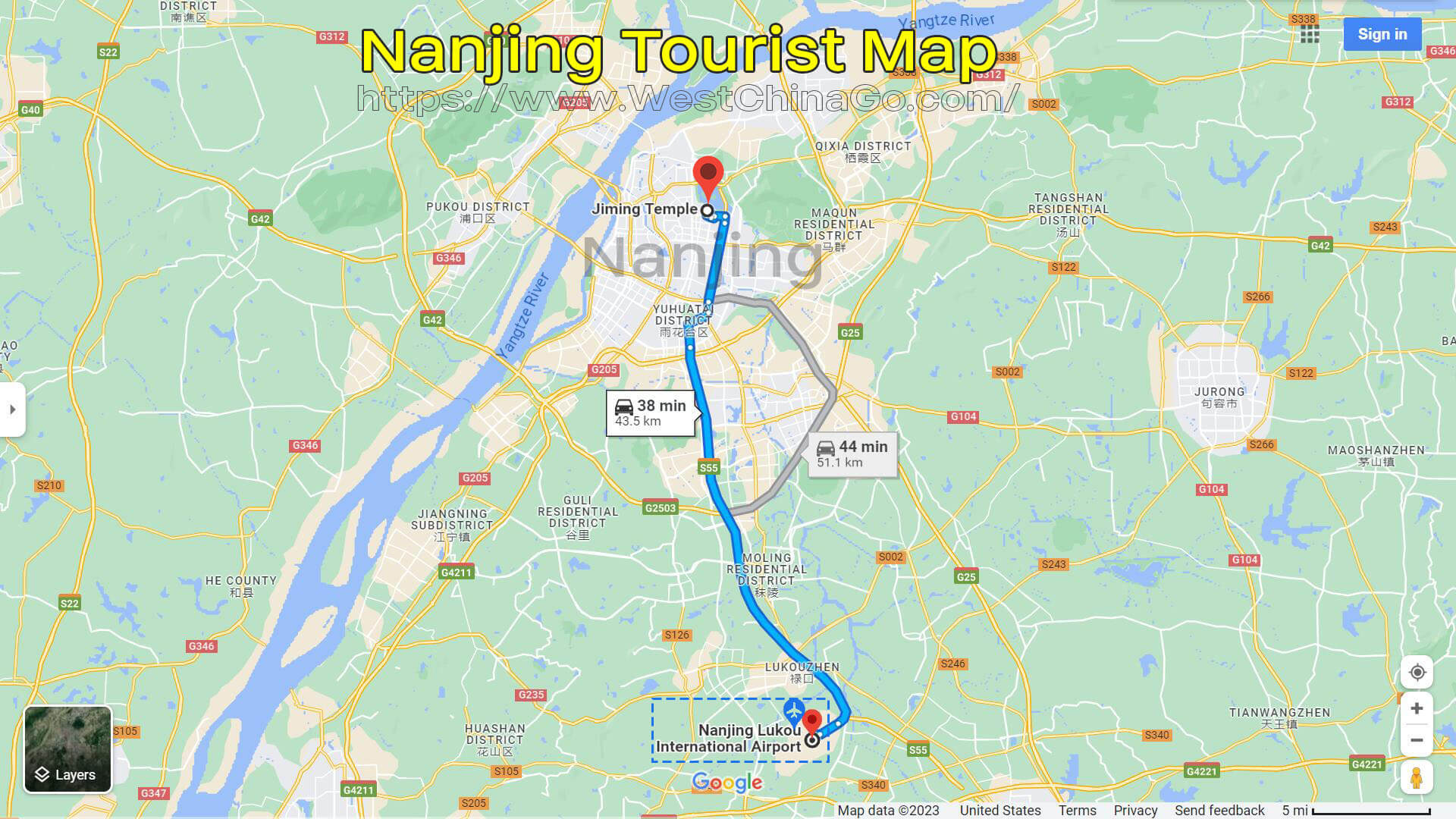 Nanjing Tourist Map