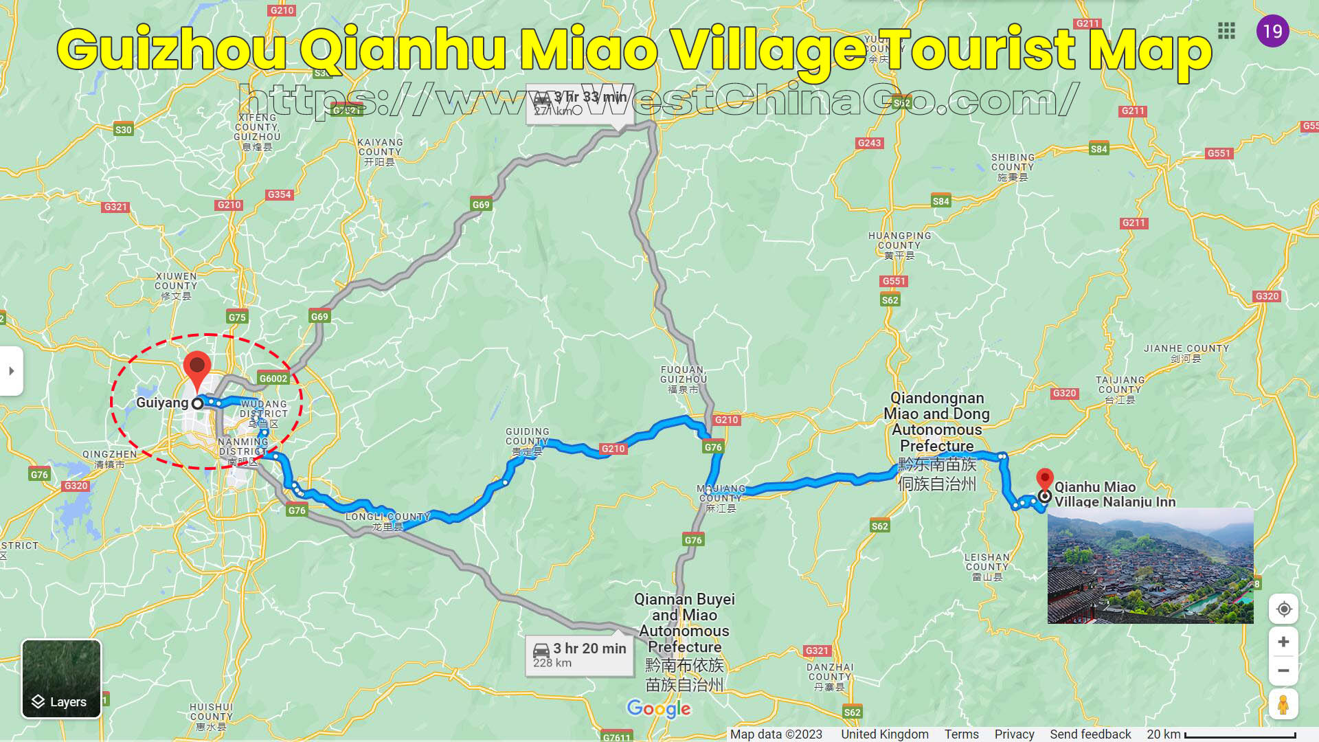 Guizhou Tourist Map