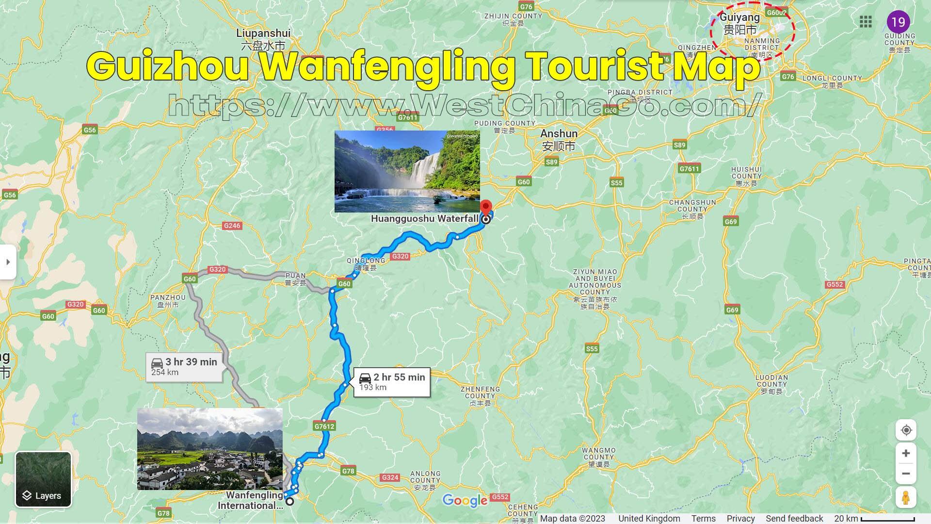 Guizhou Tourist Map