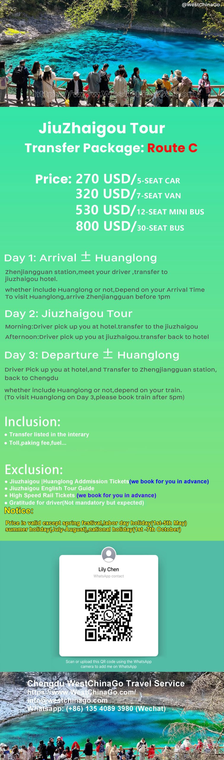 jiuzhaigou tour