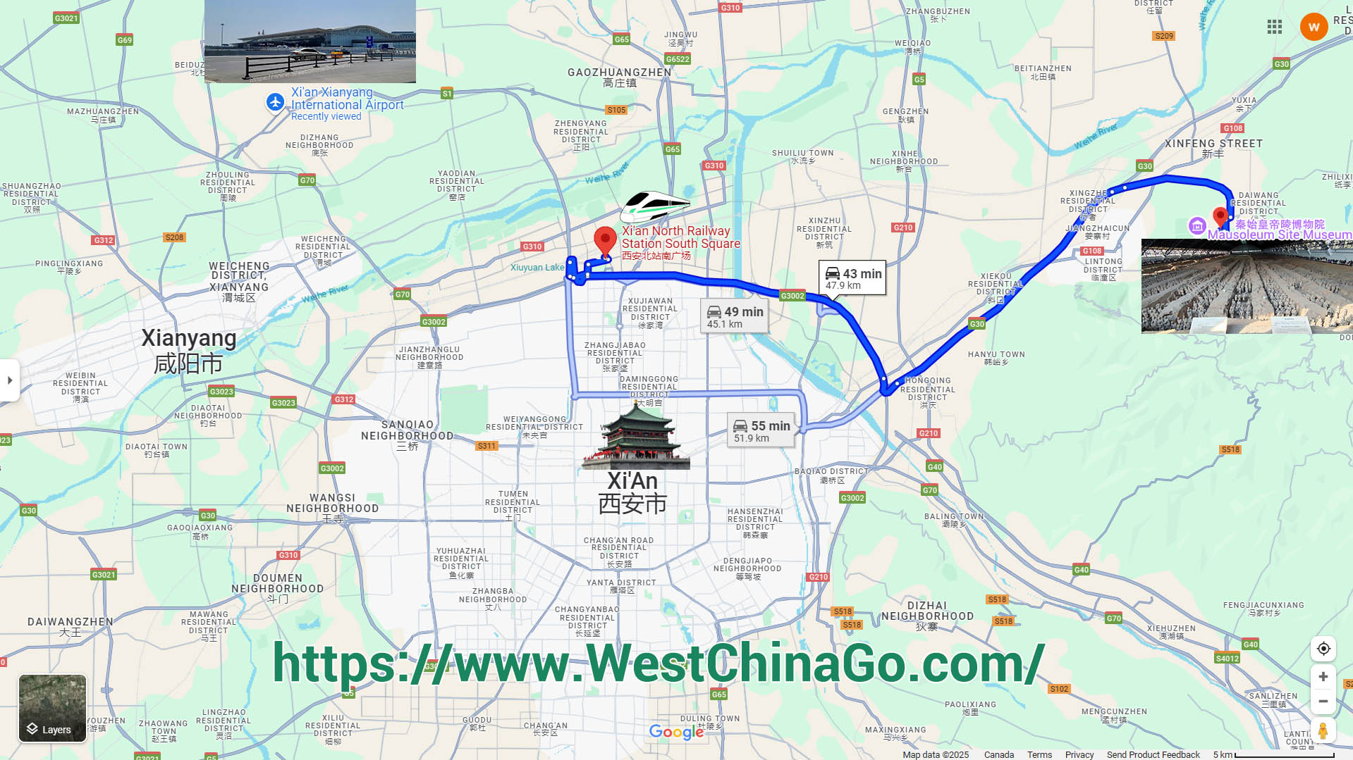 Xi'an Tourist Map
