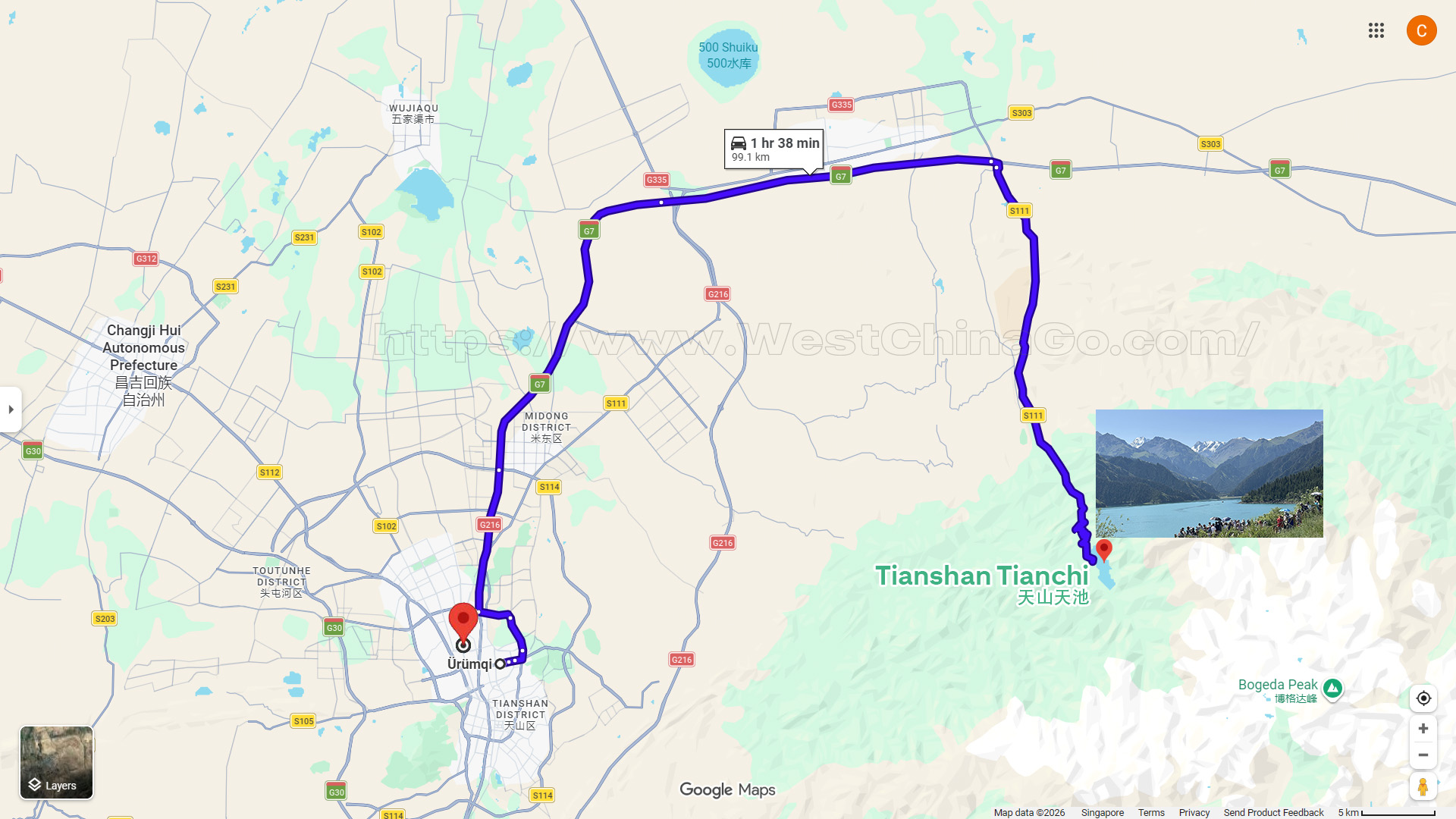 Xinjiang Tianshan Tianchi