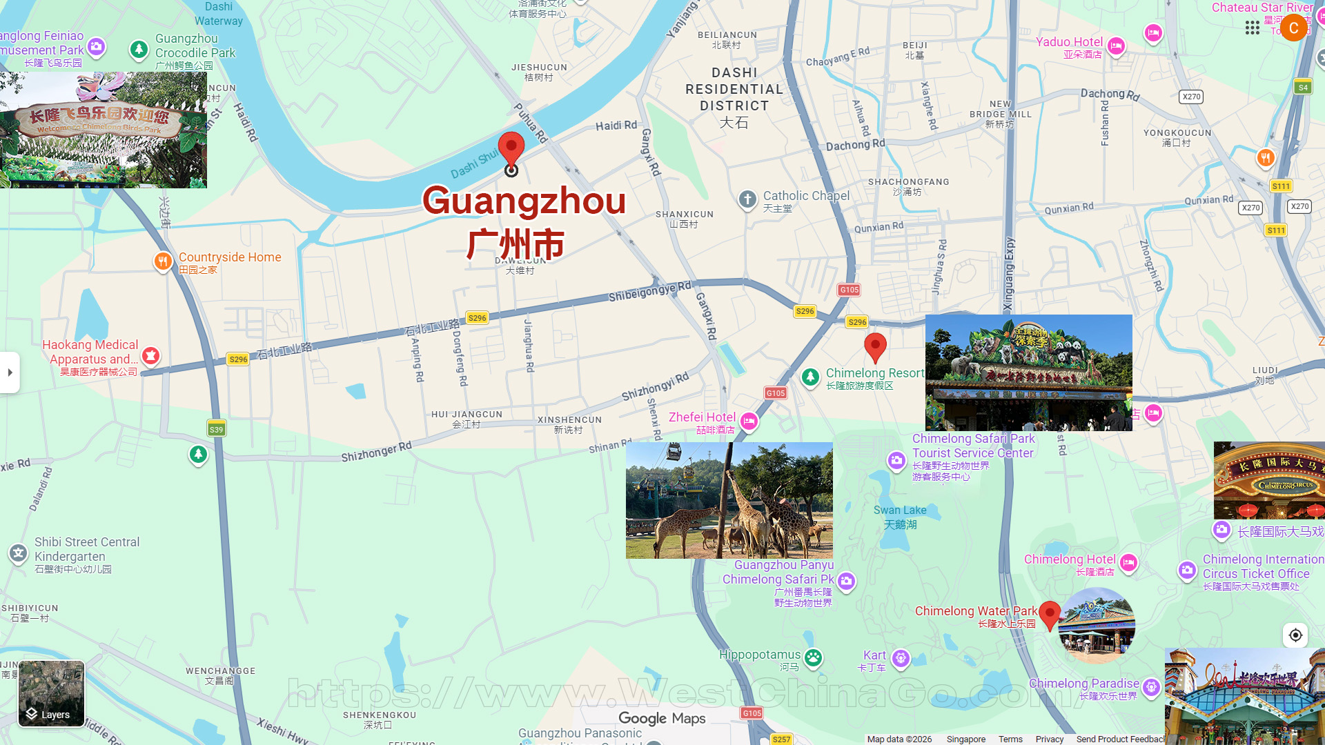 Guangzhou Tourist Map