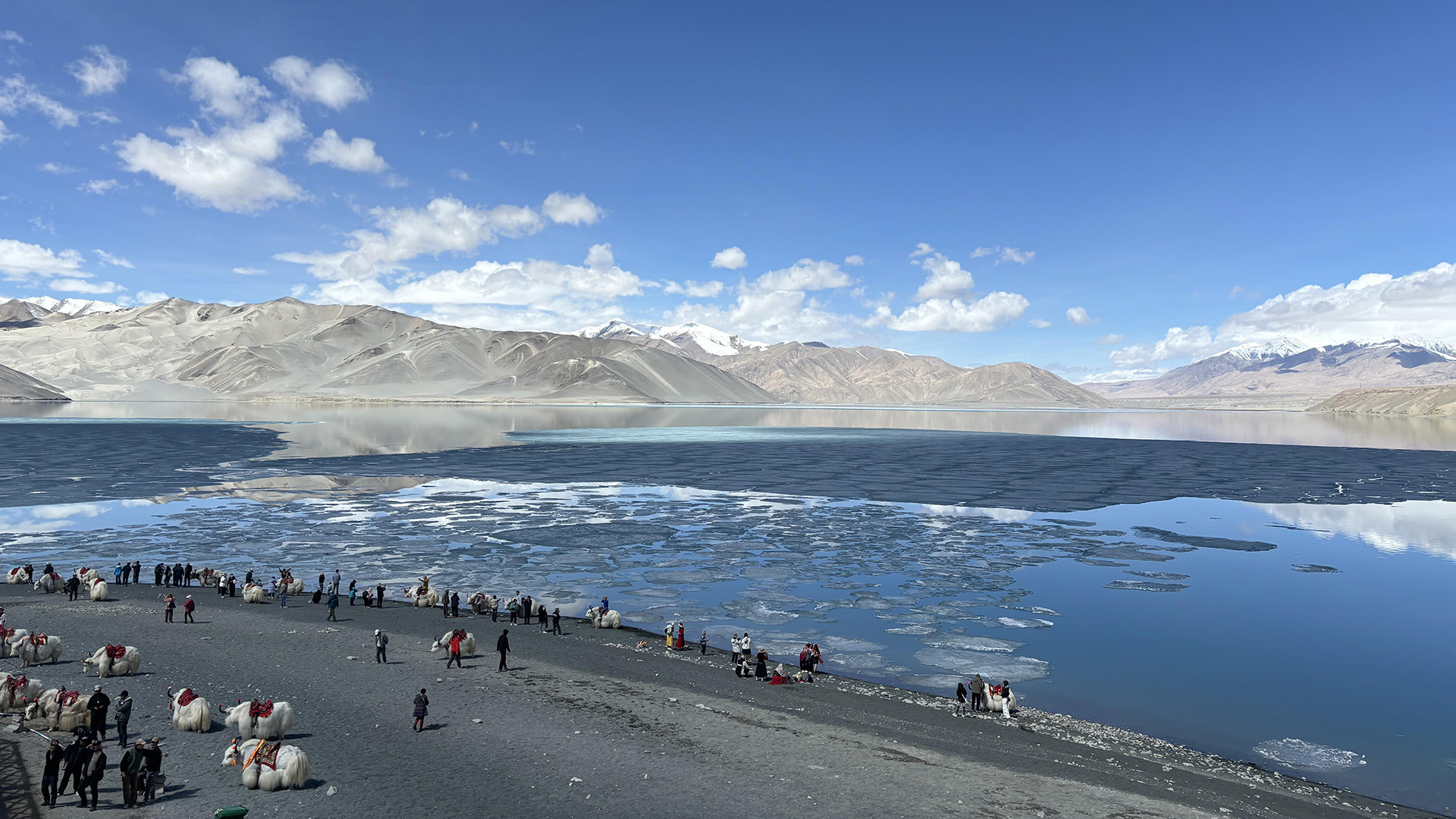 xinjiang Kashgar Baishahu Lake